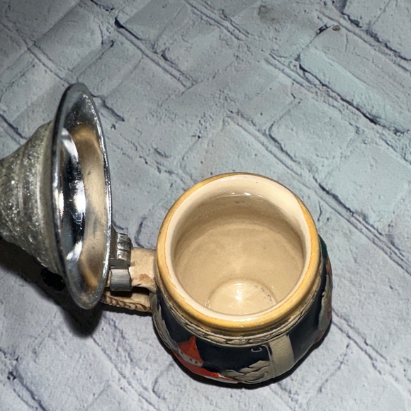 Vintage German Ceramic Beer Stein with Red Roof Church Accent - Picture 6 of 9